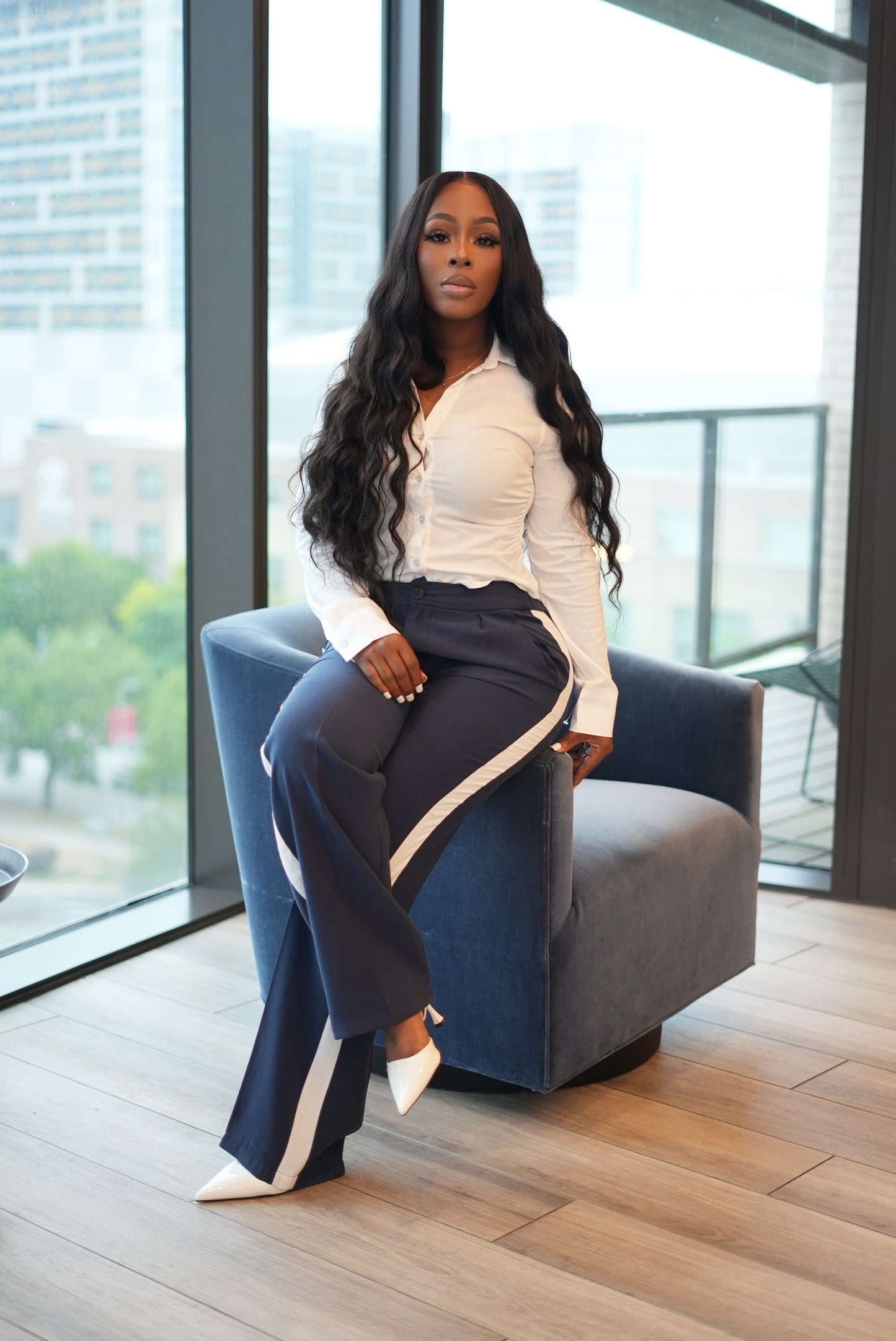 Clean White Button Up