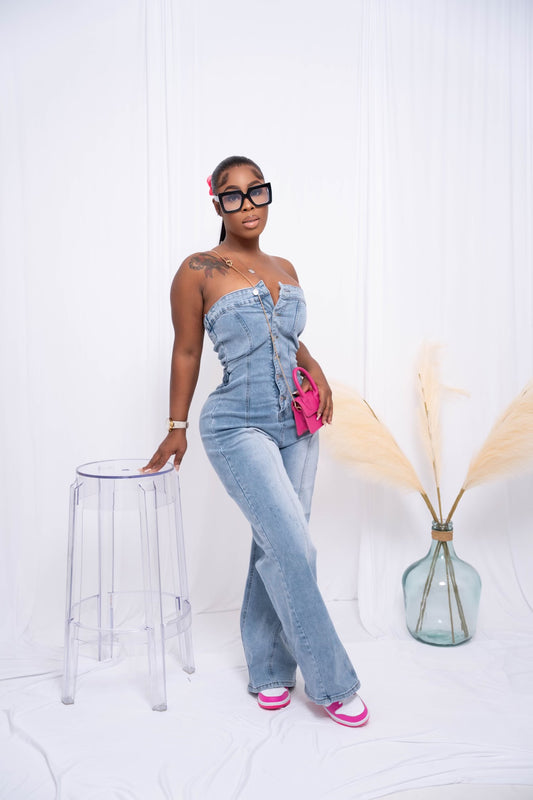 Play It Your Way Denim Jumpsuit